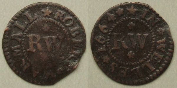 Wells, Robert Warmall 1664 farthing